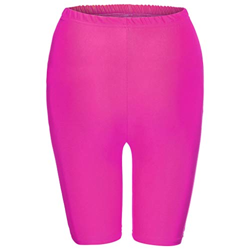 Womens Tummy Control Fitness Workout Running Bike Shorts Bicycle Biking Yoga Shorts Pants Activewear Cycling Leggings (Hot Pink,S) - Thumbnail 7