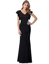 VFSHOW - Vestido para mujer, elegante, con volantes, para cóctel, fiesta, sirena