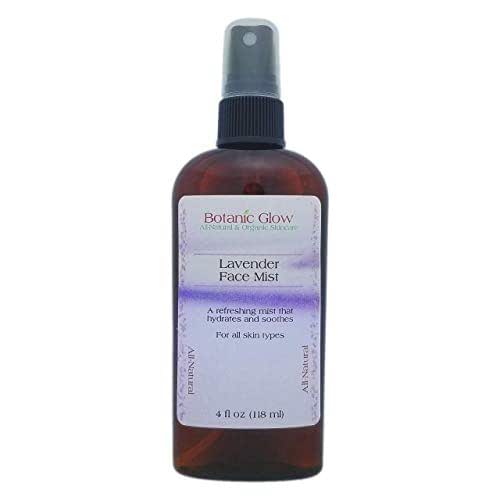 Botanic Glow Lavender Hydrosol Facial Mist Spray 4 oz All