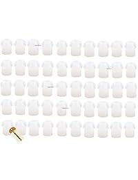 lsgoodcare 50 Unidades) goma de silicona Hongo eartips Earbud Repuesto para Motorola Kenwood ICOM Yaesu radio Baofeng HYT Midland Cobra de vigilancia Tubo acústico Auricular