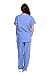 Just Love Women's Scrub Sets Six Pocket Medical Scrubs (V-Neck With Cargo Pant), Ceil, Small