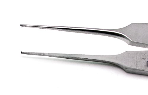 2 Pcs Castroviejo Forceps 4" Suture Tying Surgical 0.3mm & 0.5mm 1x2 Premium Instruments - Thumbnail 6