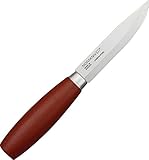Morakniv Classic No 2 Wood Handle Utility Knife with Carbon Steel Blade, 4.2-Inch