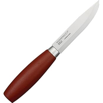 Morakniv Classic No 2 Wood Handle Utility Knife with Carbon Steel Blade, 4.2-Inch