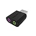 Sabrent USB External Stereo Sound Adapter for Windows and Mac. Plug and Play No Drivers Needed. (AU-MMSA) primary