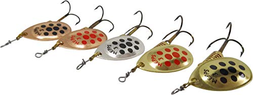 Angel-Spinner-Set, 5 Stück, beste Auswahl von Mepps, Savage Gear, Blue Fox – beste Köder für Barsch, Forelle, Lachs… – Bild 2