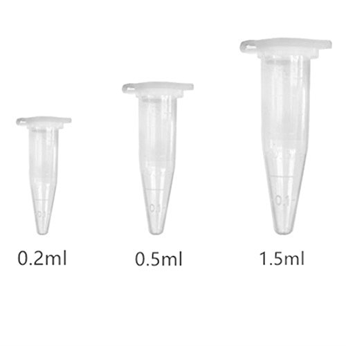 Kalevel 500pcs Microcentrifuge Tubes 1.5ml Centrifuge Tubes with Lids