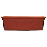 Southern Patio 24" Medallion Window Box, Terra Cotta