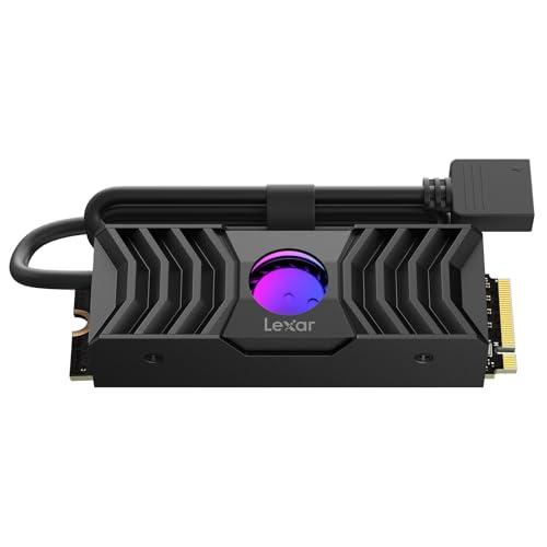 Lexar mit Kühlkörper 2 TB SSD PCle Gen5x4 NVMe, M.2 2280, PCIe 5.0 SSD, bis zu 12000 MB/s Lesegeschwindigkeit, Internal Solid State Drive für Spiele, Fotografie, Videobearbeitung und Design thumbnail 1