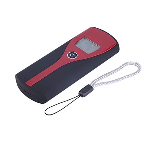 Four Portable Digital Backlight Alcohol Breath Tester Breathalyzer Blowing Analyzer Mini Detector LCD Display White