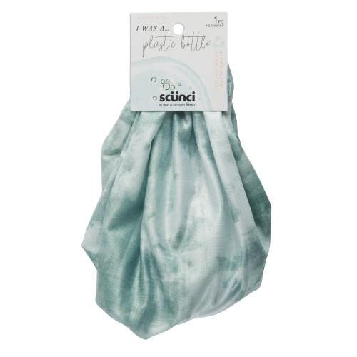 SCUNCI EARTH-FRIENDLY PLANET UPCYCLED TIE-DYE HEADWRAP, GREEN, 1-PIECE