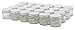 North Mountain Supply 2 Ounce Glass Straight Sided Spice/Canning Jars - With 53mm White Lids - Case of 24