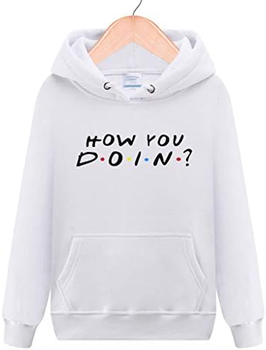 Women Men Friends TV Show Hoodie Pullover Unisex Fleece Sweatshirt with Kangaroo Pocket