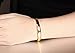 Girl Era 18K Lucky Totem Inside Polished Gold Bangle Bracelet Bling Charm Bracelets