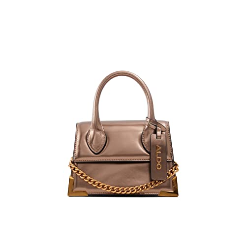 ALDO Women's Pythonia Top Handle Bag, Bronze in Oman Whizz Top