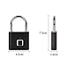 Fingerprint Padlock, One Touch Open Gym Lock for Locker, Sports, School & Employee Locker, Suitcase (No App, No Bluetooth & No Breaking into Troubled)
