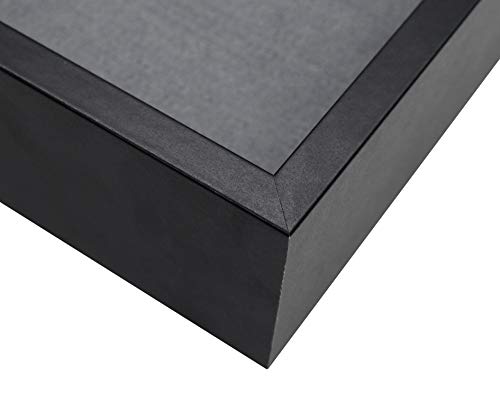 image for Golden State Art, 8x8 inch Black Shadow Box Frame Display Case, 2-inch