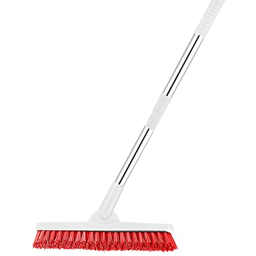 Swivel Grout Brush with Long Handle Stiff Bristle, VShaped Grout