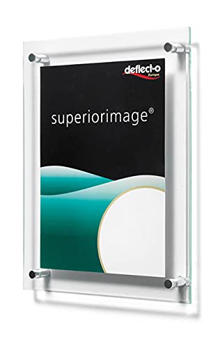Deflecto A6 Bevelled Edge Wall Sign Holder - Transparent,691090