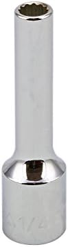 Proferred S19308 3/8" Drive SAE Socket, 1/4" Deep 12 Point