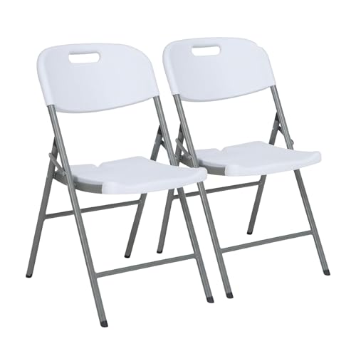 Floordirekt- Gartentisch Klappbar Kunststoff - Buffettisch mit Tragegriff - Klapptisch für Garten Terrasse und Balkon - Campingtisch 6 Personen (2er S