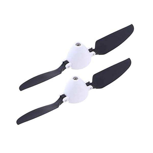 2 Pcs Ersatzpropeller Propeller für WLtoys F959 3 Kanal Flugzeug - Schwarz, Weiß