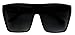 ShadyVEU - Big XL Large Square Trapezoid Shape Oversized Fashion Sunglasses