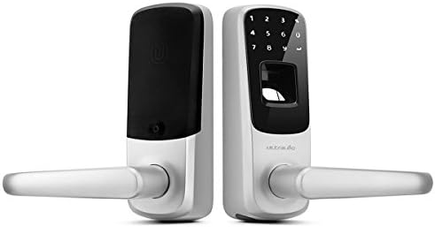 Ultraloq UL3 Outdoor Fingerprint Touchscreen Keyless Door Lock with Intuitive OLED Display for Interior and Exterior Doors Use