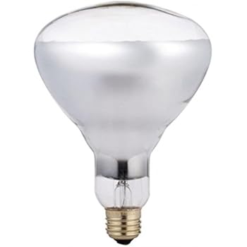 Phillips 416743 Heat Lamp 250-Watt BR40 Clear Flood Light Bulb 4 Pack