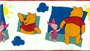 Winnie The Pooh and Piglet Border