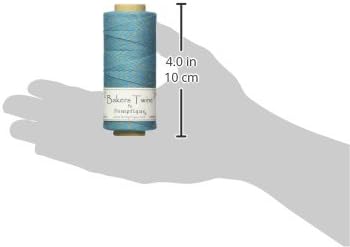 Hemptique 2-ply Bakers Twine Spool, Cotton, Turquoise/Dusty Olive, 125 m, 1 mm - Image 3