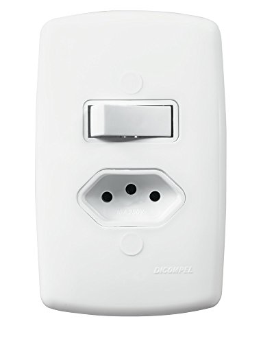 Interruptor Simples + Tomada 2P+T 10A Dicompel