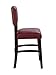 Linon FBA_ Monaco Stool, 24-Inch, Dark Red, 17.75