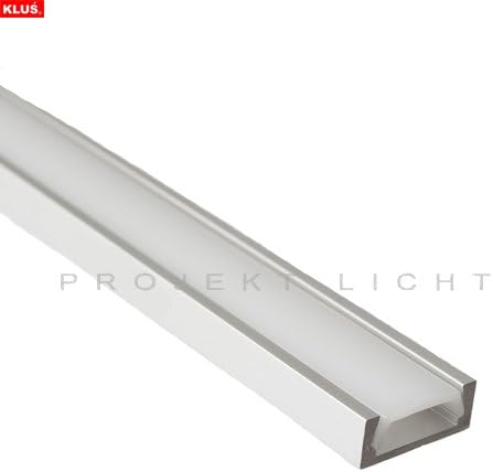 Extruded Aluminium 500 mm LED Strip L=for Incl. Cover Opal