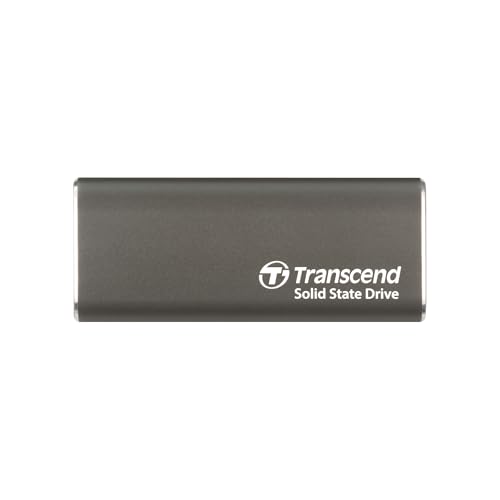 Transcend 2TB ESD265C Portable SSD 1050MB/s Aluminum, Type C, Iron Gray