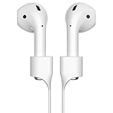 Airpods Strap Airpods Magnetic Strap Apple iPhone X/iPhone 8/iPhone 8 plus/iPhone 7/iPhone 7 Plus [Lightweight][Ideal Length] Air Pods Strap Wire Cable Connector for Apple Airpods - White Grey