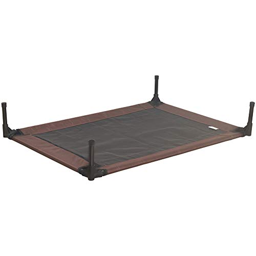 Niubya Elevated Dog Bed with Canopy, 1680D Oxford Fabric Mesh Portable