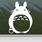 Totoro White Sticker Decal Ghibli Laputa Jdm Anime White Car Window Wall Macbook Notebook Laptop Sticker Decal