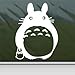 Totoro White Sticker Decal Ghibli Laputa Jdm Anime White Car Window Wall Macbook Notebook Laptop Sticker Decal