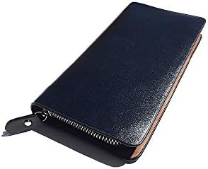 Rich Mbariket Men's Black Travel Long Wallet