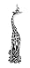 Raposa Elegance Sterling Silver Giraffe in Bush Charm (approximately 44.5 mm x 10 mm)