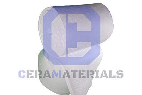 Ceramic Fiber Insulation Blanket 6# 2300F (1"x24"x25') for Wood Stoves, Pizza Ovens, Kilns, Forges, Furnaces - Thumbnail 2