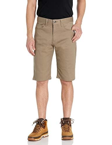 AKADEMIKS Men's Big and Tall Shady Stretch Shorts, Khaki, 46 in
