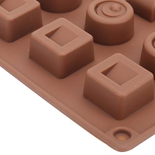 Hartvorm Siliconen Bakvorm Smaakloos 27 x 23 x 2 cm Chocolade Mallen voor Cake Keuken Bakken Tool((Geometric shape)) - Afbeelding 7