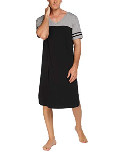 1 Ekouaer+Shirts+Sleeve+Sleepwear+Sleeping