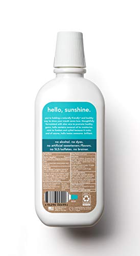 hello Oral Care Naturally Healthy Antigingivitis Fluoride Free and SLS Free Mouthwash with Aloe Vera and Coconut Oil… - Image 4