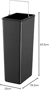 BLACK+DECKER 20L Slimline Pedal Bin with Soft Close Lid Stainless Steel view 6
