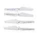 Coolplay Spare Parts for Syma X5C X5 4pcs Main Blade Propeller & 4pcs Propeller Protectors Blades Frame & 2pcs Landing Skid Included 4pcs Mounting Screws-White