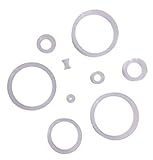PAIR 8g-40mm Clear Thin Earskin Silicone Tunnels Plugs Gauges Double Flare