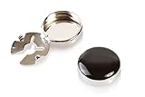 Black & Silver Button Covers - The Smart Alternative to Cufflinks for Regular Shirts
